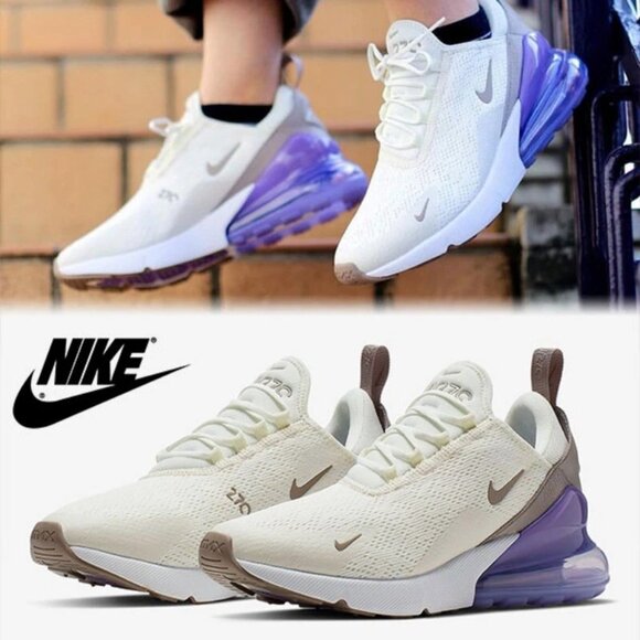 Nike Shoes - Nike Air Max 270 Women’s Size 8 – Sail/Pumice/Space Purple (EUC)